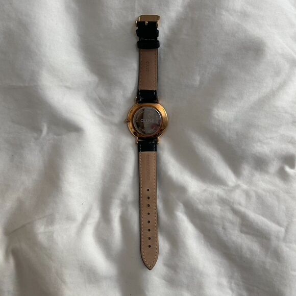 Cluse La Bohème Watch - Black Leather and Rose Gold